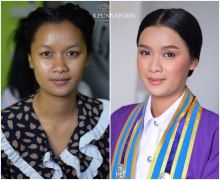 ผลงานการแต่งหน้า/ทำผม มหาวิทยาลัยราชภัฏบ้านสมเด็จเจ้าพระยา