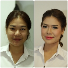 ผลงานการแต่งหน้า/ทำผม มหาวิทยาลัยกรุงเทพ